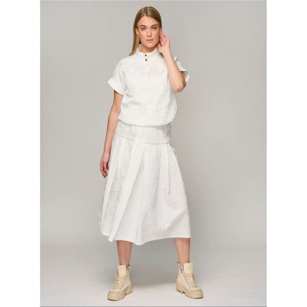 Nü Denmark Owami 2 Piece Top and Skirt in White Size Small